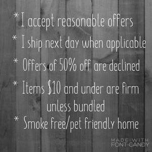 Reasonable offers accepted